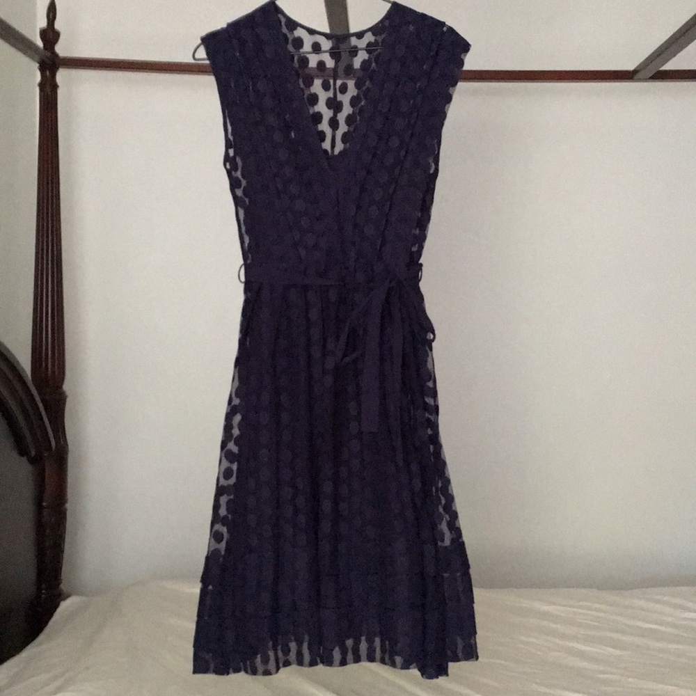 Plenty by Tracy Reese navy lace cocktail dress